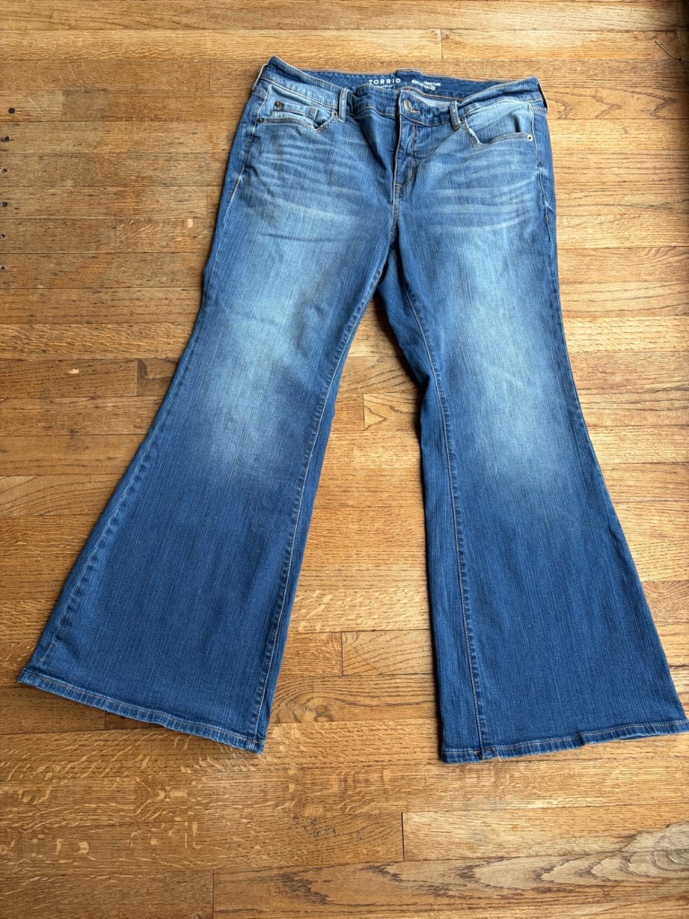 torrid Blue Flare Jeans - Light Wash Wide Leg